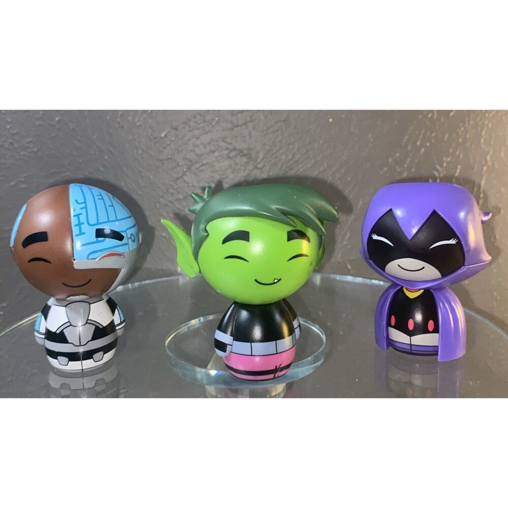 Teen Titan Go Funko Dorbzs Vinyl Figures Collectibles - Beastboy/Cyborg/Raven